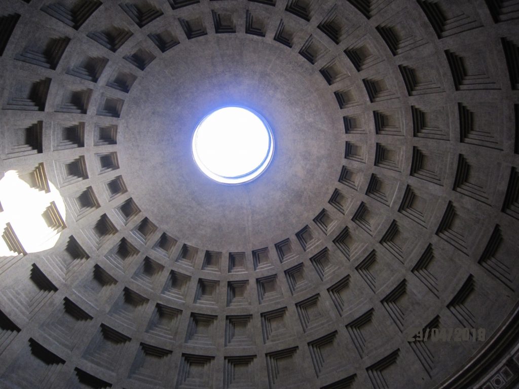 Cúpula del Panteón de Agripa, Roma año 118 a.C.